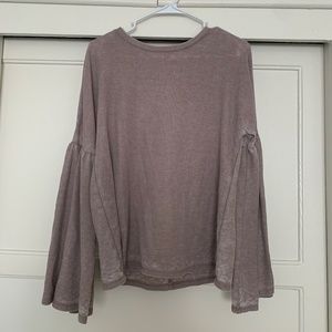 COPY - Xhilaration Long Sleeve Lilac Bubble Sleev…